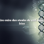 Comment faire cuire des steaks de cerf dans une poêle à frire