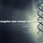 comment congeler une courge jaune sans la blanchir