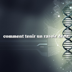 comment tenir un rasoir droit