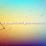 Combien de temps faut-il pour construire un pont