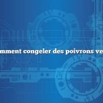 Comment congeler des poivrons verts