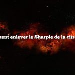 Comment enlever le Sharpie de la citrouille