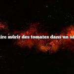 comment faire mûrir des tomates dans un sac en papier