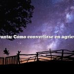 Pregunta: Cómo convertirse en agricultor