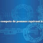 Combien de compote de pommes équivaut à une pomme