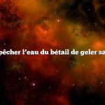 comment empêcher l’eau du bétail de geler sans électricité