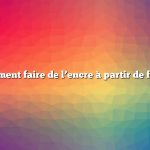 Comment faire de l’encre à partir de fleurs