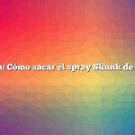 Pregunta: Cómo sacar el spray Skunk de un perro