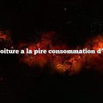 quelle voiture a la pire consommation d’essence