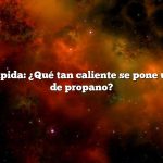 Respuesta rápida: ¿Qué tan caliente se pone una antorcha de propano?