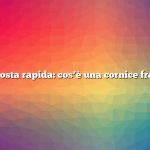 Risposta rapida: cos’è una cornice fredda