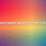 Risposta rapida: quanto costano i cristalli