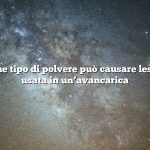 Domanda: Che tipo di polvere può causare lesioni gravi se usata in un’avancarica
