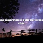 Domanda: come disidratare il pollo per le prelibatezze del cane