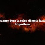 Domanda: Quanto dura la salsa di mele fatta in casa nel frigorifero