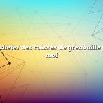 Où puis-je acheter des cuisses de grenouille près de chez moi