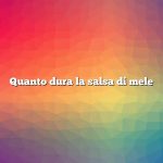Quanto dura la salsa di mele