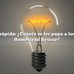 Respuesta rápida: ¿Cuánto se les paga a los Rainey en Homestead Rescue?