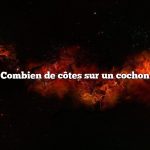 Combien de côtes sur un cochon