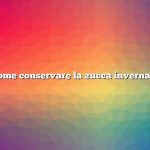 Come conservare la zucca invernale