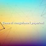 Come si congelano i peperoni