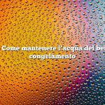 Domanda: Come mantenere l’acqua del bestiame dal congelamento