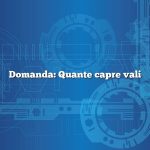 Domanda: Quante capre vali