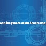 Domanda: quanto costa denaro sapone