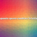 Domanda: quanto spesso cambiare la lettiera di pollo