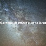 Quanti grammi di grasso ci sono in un uovo