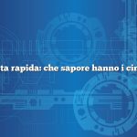 Risposta rapida: che sapore hanno i cinorrodi