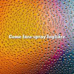 Come fare spray fogliare
