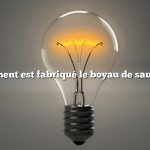 comment est fabriqué le boyau de saucisse