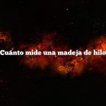¿Cuánto mide una madeja de hilo?