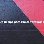 Cuánto tiempo para fumar verduras a 225