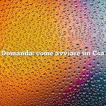 Domanda: come avviare un Csa