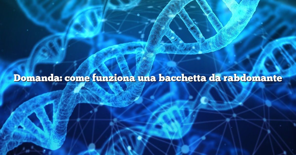 Domanda: come funziona una bacchetta da rabdomante