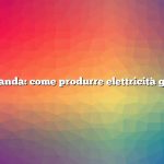 Domanda: come produrre elettricità gratis