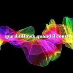 que dit Hawk quand il court