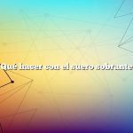 Qué hacer con el suero sobrante