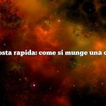 Risposta rapida: come si munge una capra