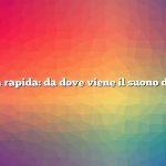 Risposta rapida: da dove viene il suono del tuono