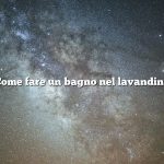 Come fare un bagno nel lavandino