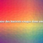 Comment faire des haricots rouges dans une mijoteuse