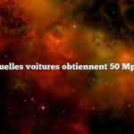 Quelles voitures obtiennent 50 Mpg