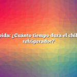 Respuesta rápida: ¿Cuánto tiempo dura el chile casero en el refrigerador?