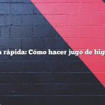 Respuesta rápida: Cómo hacer jugo de higo chumbo