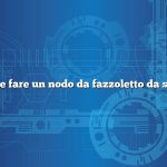 Come fare un nodo da fazzoletto da scout