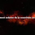 Comment acheter de la nourriture en vrac