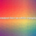 Comment faire un sofrito espagnol